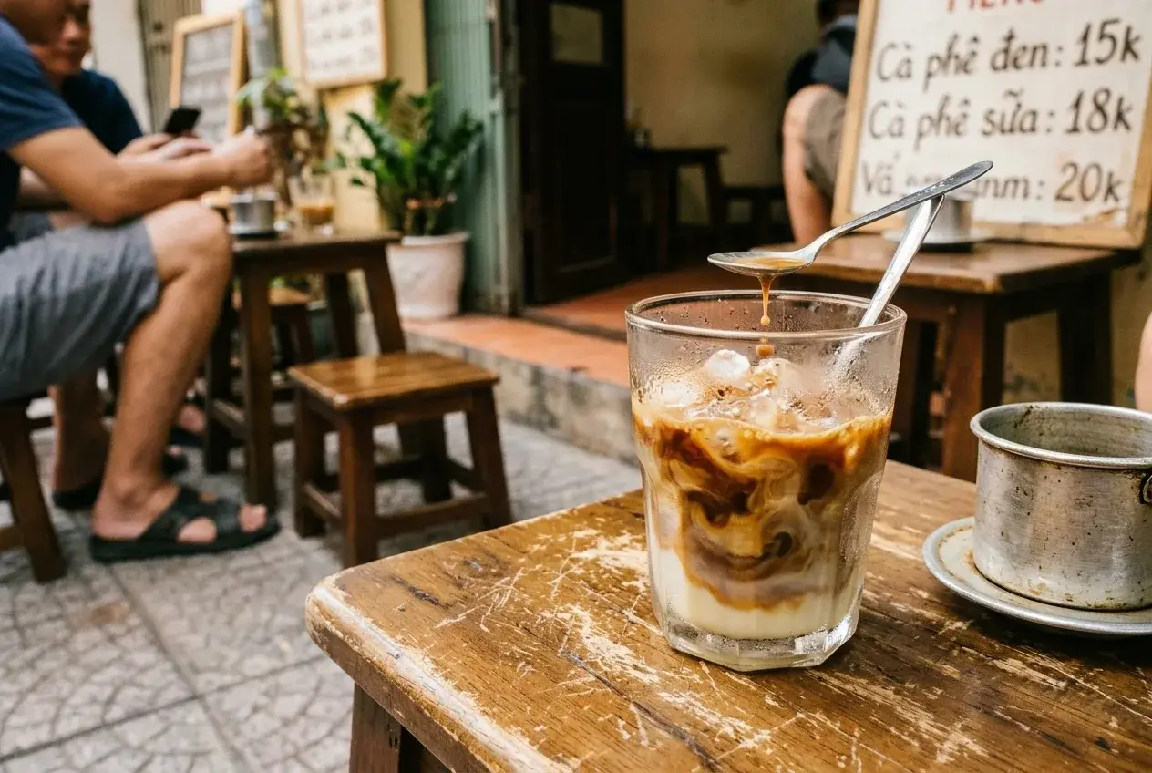 Trong quán trông như vậy 1